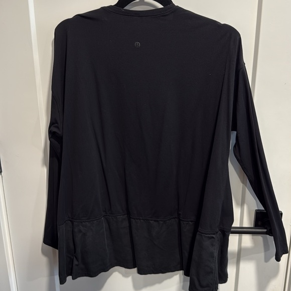 Lululemon Ease of Mind Long Sleeve Oversized Size 6 Black - Picture 7 of 8